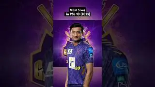 Most Sixes in PSL 10 (2025) #shorts