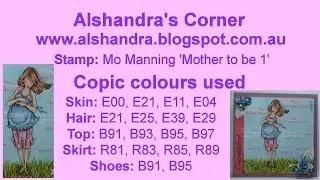 Copic speed colouring - Mo Manning Mother to be 1