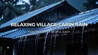 Relaxing Village Cabin Rain 🌲 | Gentle Rain Sounds for Restful Sleep  #176 #rain #rainsounds