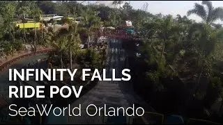 Infinity Falls at SeaWorld Full Ride Ride POV