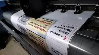 Vinyl print through flex printing machine | #printingtech #viralvideo #tranding
