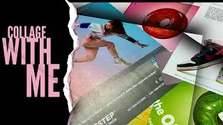 Collage With Me: Making a piece of Collage Art for a YouTube Video Short