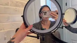 Wall Mounted Makeup Mirror | Perfect for Shorties #amazoninfluencer