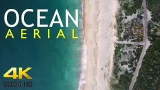 4K AERIAL OCEAN BEACH | Original Nature Video
