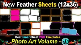 Best Feather Inner Sheet  12x36 || Photoart Creation || Vol - 18
