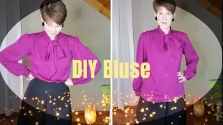 Schluppenbluse - Schnittmuster selber machen und Bluse nähen