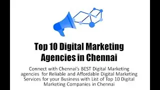 Top 10 Digital Marketing Agencies in Chennai