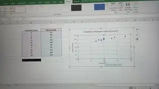 Using Excel - Making a Scatter Plot, Finding the Line of Best Fit, and the Correlation Coefficient