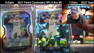 JUSTIN HERBERT HOT BOX!  MEGA BOOM! 2020 Prizm Football 1 Box Break Quickie #12   Sports Cards