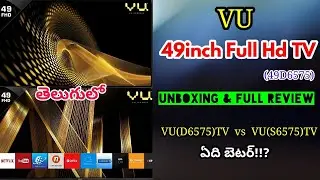 VU 49inch full hd led tv unboxing and full review ll in Telugu ll 2019llbudget killer Tvll