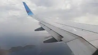 PASSENGER'S VIEW | LANDING AT A TINY AIRPORT | TUI Boeing 737-800 | Kos (LGKO - KGS)
