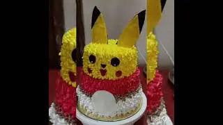 Pikachu cake |cartoon cake decoration ideas|Pikachu cake decor video