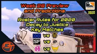 OWL 2020 Week 28 Preview and Predictions