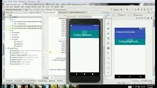Android CollapsingToolbarLayout Example in android studio 3.0