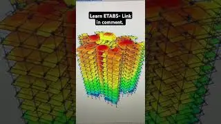 ETABS Model of G+12 RCC Building #etabs #civilengineering #shorts