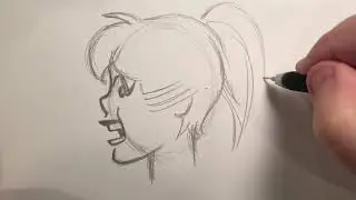 How To Draw Betty & Veronica in Profile Part 1By Fernando Ruiz
