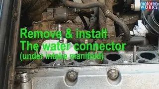 BMW E36M43 remove and install the Water Connector