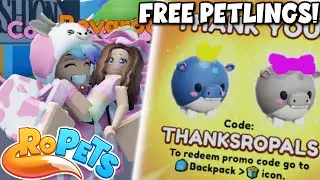 🦏 FREE PETLINGS CODE! You Can Carry People?! 😱 RoPets Update!