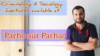Criminology and Sociology lectures at Parho aur Parhao|Bilal Amin Live