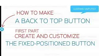 How to add jquery scroll to top button in Bootstrap Part 1-Create Button