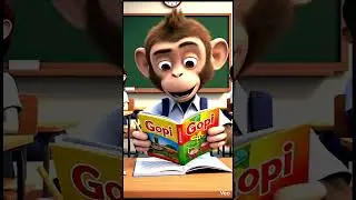 A baby monkey was very poor and his classmates made fun #sadmonkey #aicomedy #aivideo