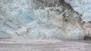 Glacier Bay Tidewater Glacier - Huge Icefall!