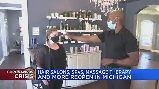 Hair salons, spas, massage therapy, and more reopen in Michigan