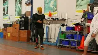 Winning Tip Position in Fencing Epee