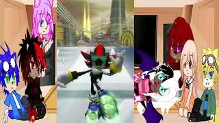 Sonic characters react to each other + their ships + their augst