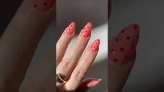 Jelly polka dots &bull; subtle transition to valentines nails &hearts;️ #nailinspo  #polkadots #valentinesnails