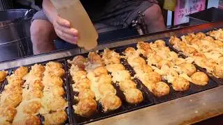 Amazing Takoyaki! Tokyo Night Market Japanese Street Food