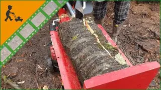 Ceccato BULL SPLE11-POLH petrol log splitter - 11 tons - multiple positions - Customer's video