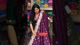 open border silk saree . Radha Govinda Saree centre #shortsvideo #santipur @YouTube