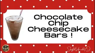 Chocolate Chip Cheesecake Bars and Black Forest Latte with Cherry Cold Foam!