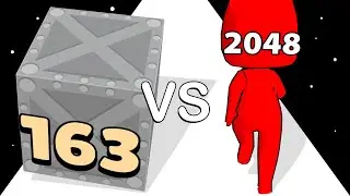 Push Harder VS 2048 Merge Run: Level Up Runner Man (Max Level)