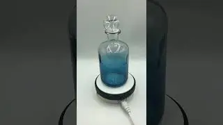 Blue and Clear Ombre Look Glass Decanter - A Stunning Accent #glassdecanter #blueglass #kitchenitems