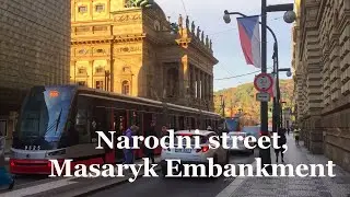 Narodni street and Masaryk Embankment, Prague