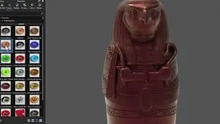 3D Horus Sarcophagus &ndash; Material Transformation Showcase