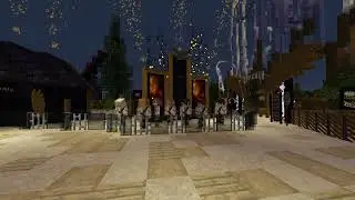 Thorpe park mc Hyperia opening show night time on Minecraft