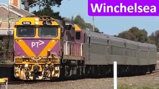 V/Line N Class Passenger Trains at Winchelsea - Victorian Transport