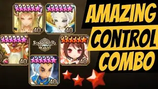 Amazing Control Combo with Ganymede and Elenoa in Summoners War G3 RTA