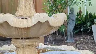 Fountain in the Courtyard [ Dripping & Falling Water Ambience ] Real World
