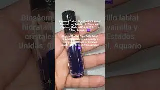Blossom Zodiac Sign Vanilla Scented Moisturizing Roll-On Lip Gloss with Crystals, Made in USA,