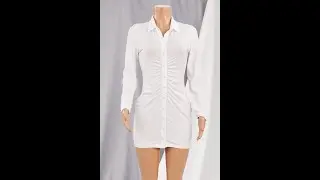 Early autumn new plus size stretch turndown collar single-breasted stylish casual t AA000725