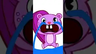Toothy floods the world by crying to much #shorts #happytreefreinds #cry #toothy