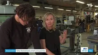 La ferronnerie d'art enseign&eacute;e dans ce p&ocirc;le d'excellence : un m&eacute;tier de passion et de cr&eacute;ation