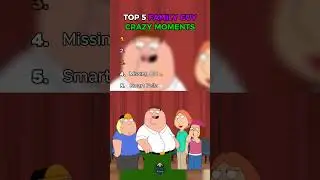 Family Guy Top 5 CRAZY Moments! #familyguybestmoments #funny #familyguy #top5 #ranking #shorts