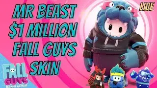 MR BEAST $1 MILLION DOLLAR FALL GUYS SKIN COMPETITION LIVE