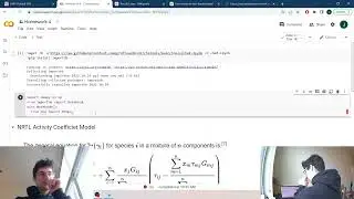 HW 4 Part 1: NRTL Activity Coefficient Model