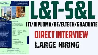L&T RECRUITMENT 2023| ITI/Diploma/BE/B-Tech | L&T jobs 2023 | Fresher jobs |